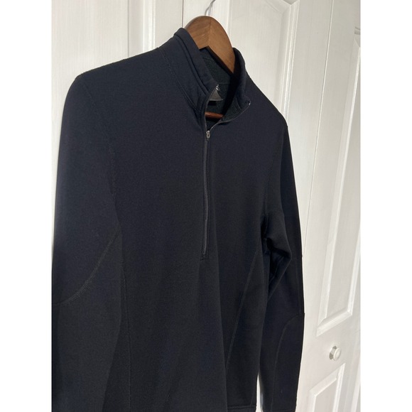 REI Co-op Mens L Black Polartec Fleece 1/4 Zip Pullover Long Sleeve - Picture 3 of 8